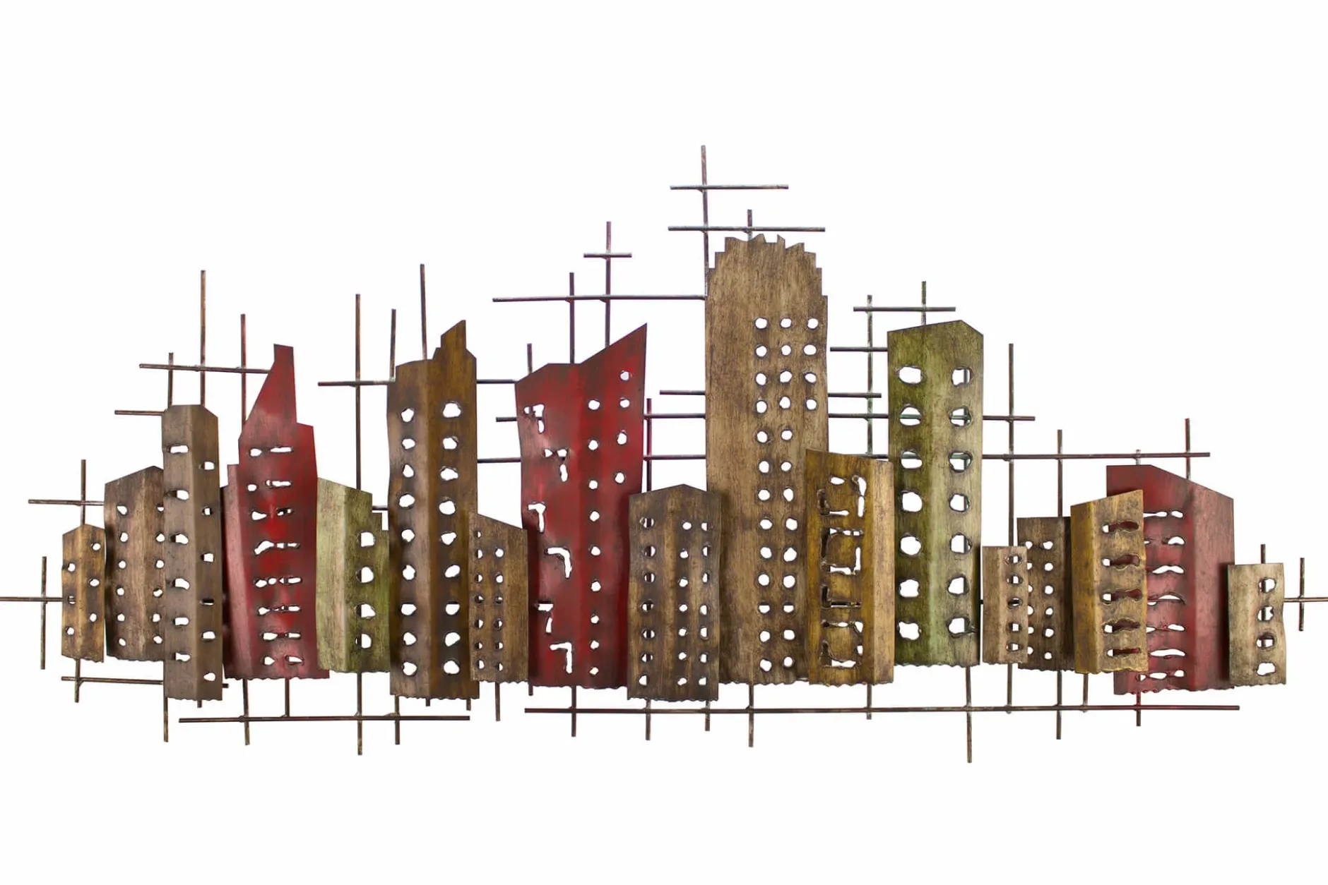 Wanddeko Metall 'Complex Entity' 126x54x5cm