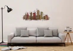 Wanddeko Metall 'Complex Entity' 126x54x5cm
