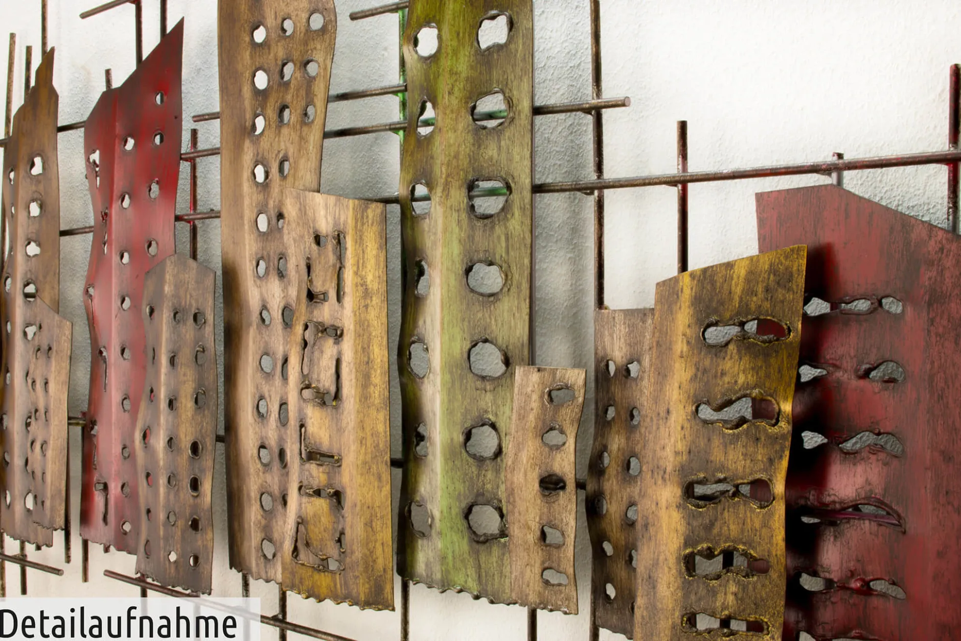 Wanddeko Metall 'Complex Entity' 126x54x5cm