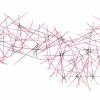 Wanddeko Metall 'Crossing the Void' 111x64x3cm