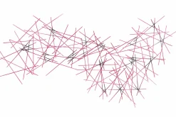 Wanddeko Metall 'Crossing the Void' 111x64x3cm