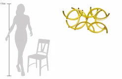 Wanddeko Metall 'Der goldene Traum' 115x62x11cm