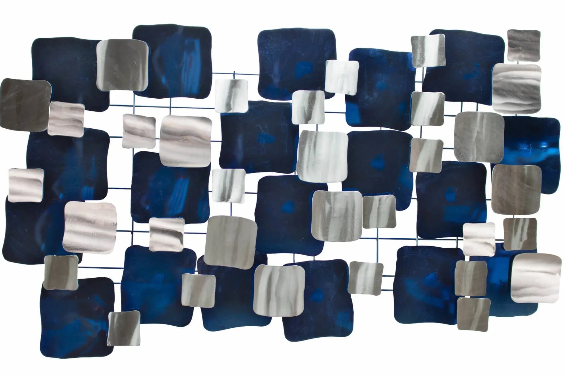 Wanddeko Metall 'Der Wintersturm' 117x65x6cm