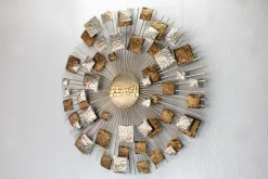 Wanddeko Metall 'Divine Spark' 80x80x3,5cm