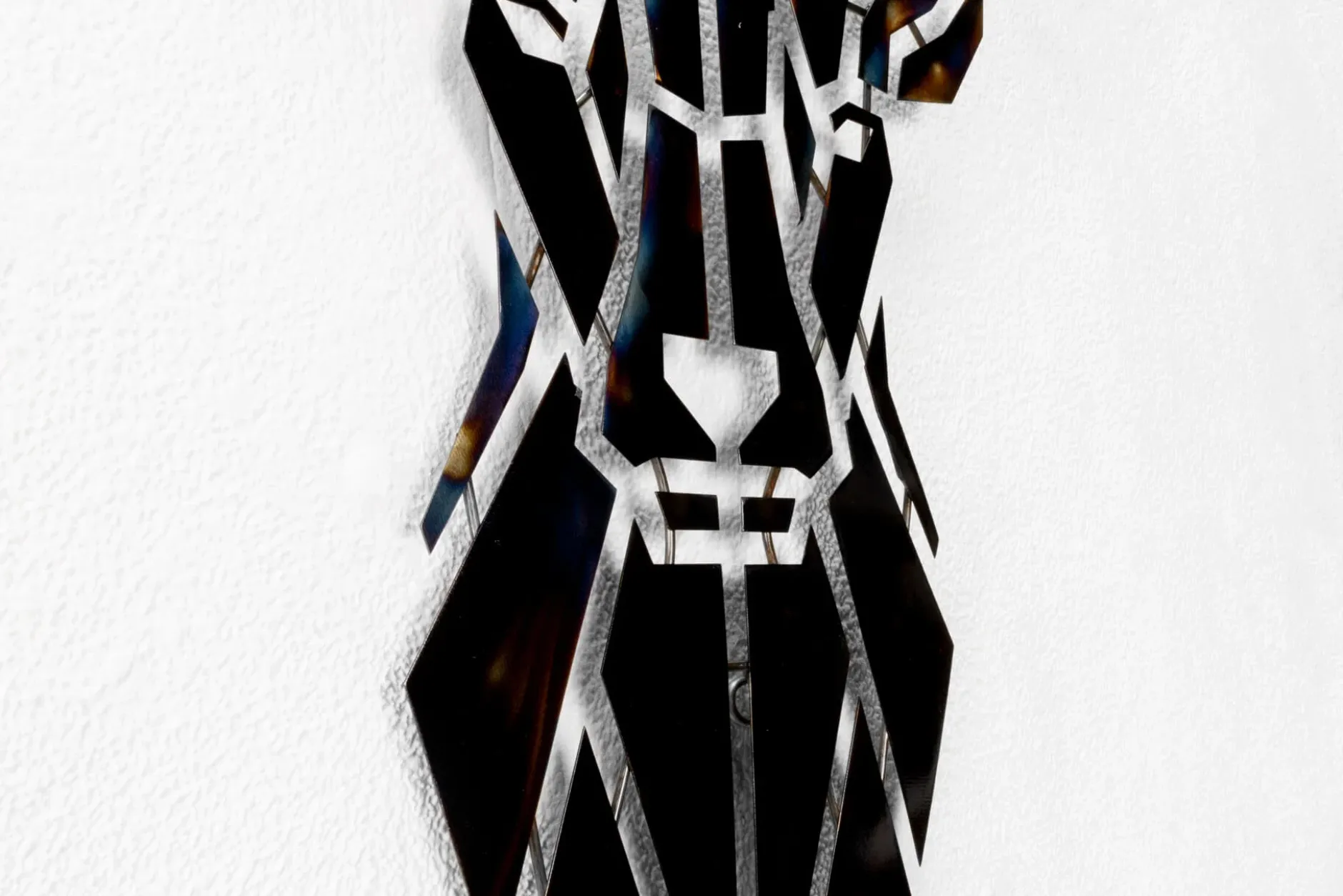 Wanddeko Metall 'Ehrenvoller Hirsch' 80x77x3cm