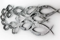 Wanddeko Metall 'Essence of Power' 114x38x4cm