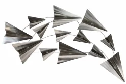 Wanddeko Metall 'Flug in die Freiheit' 126x54x5cm