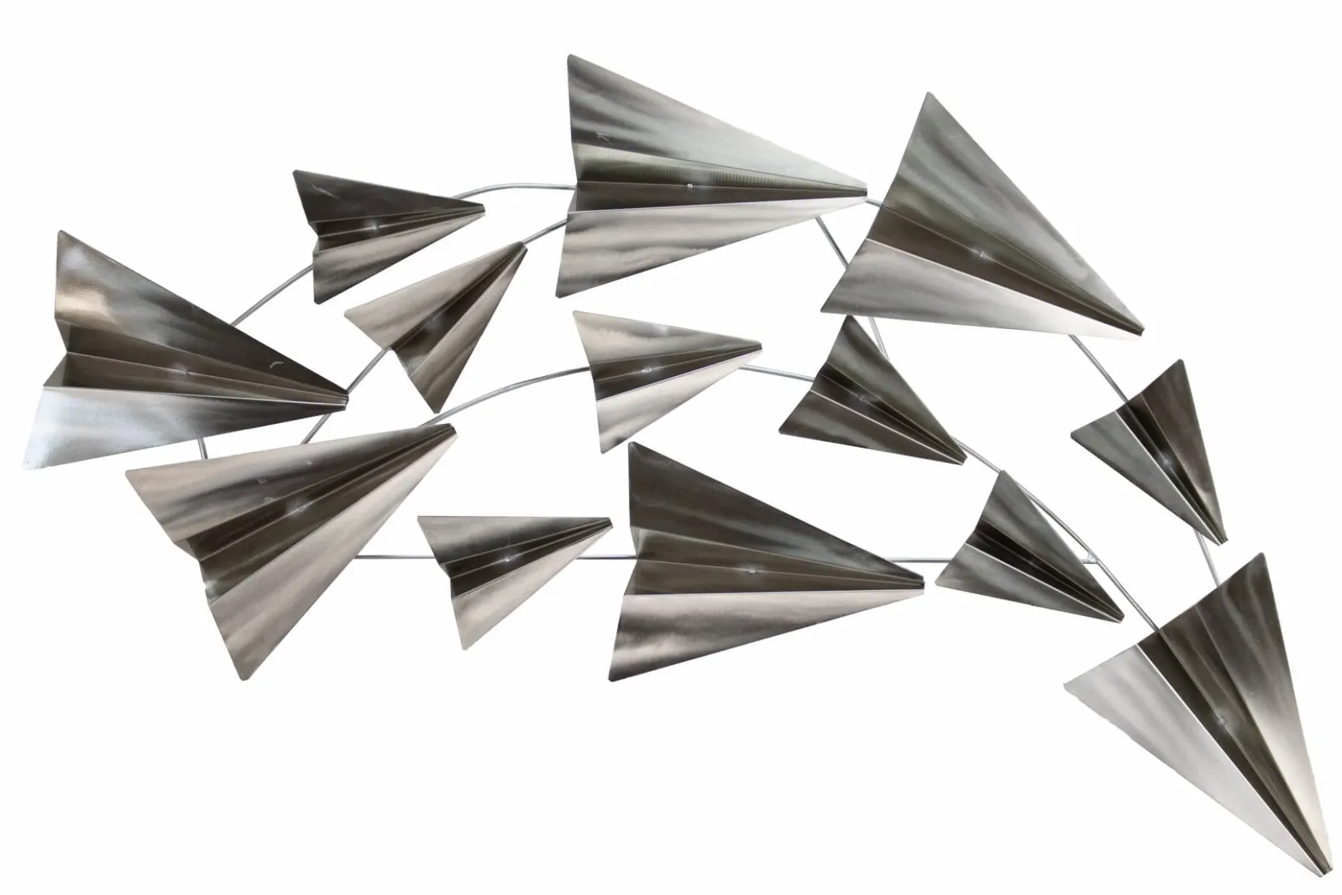 Wanddeko Metall 'Flug in die Freiheit' 126x54x5cm