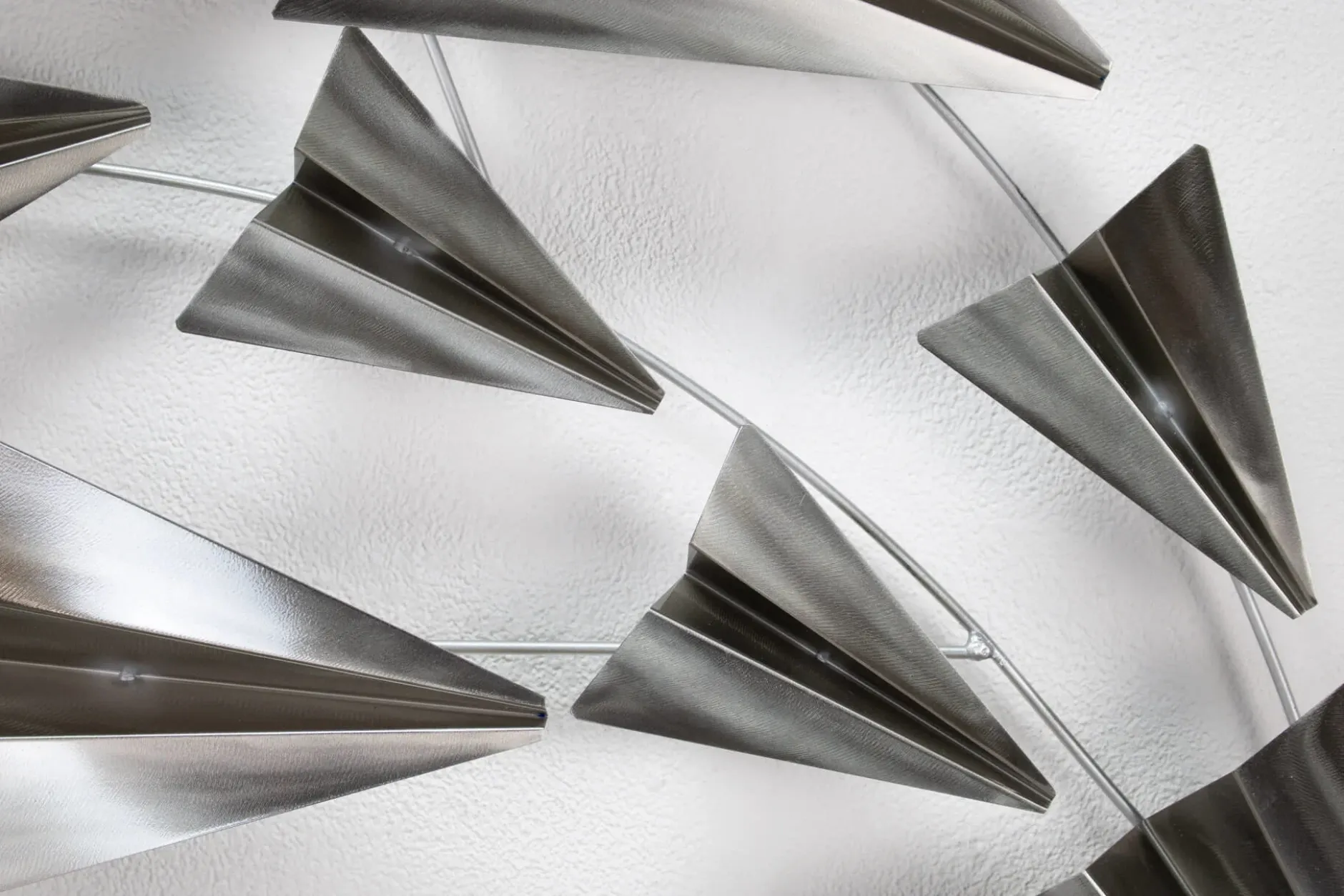 Wanddeko Metall 'Flug in die Freiheit' 126x54x5cm