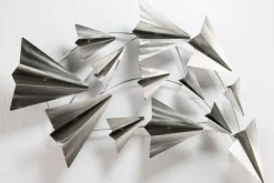 Wanddeko Metall 'Flug in die Freiheit' 126x54x5cm