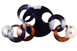 Wanddeko Metall 'Für immer vereint' 125x65x8cm