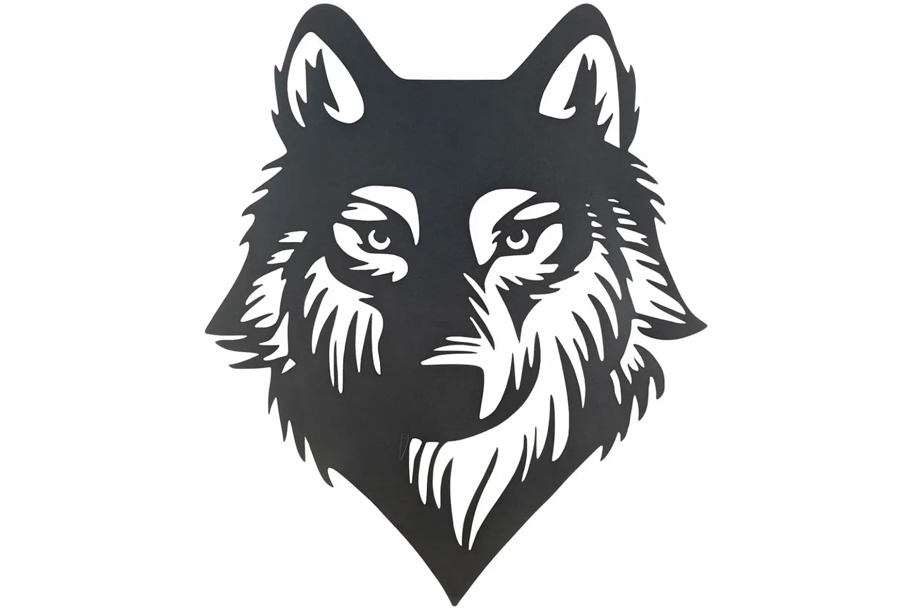Wanddeko Metall 'Geschichte des Wolfs' 68x82x2cm
