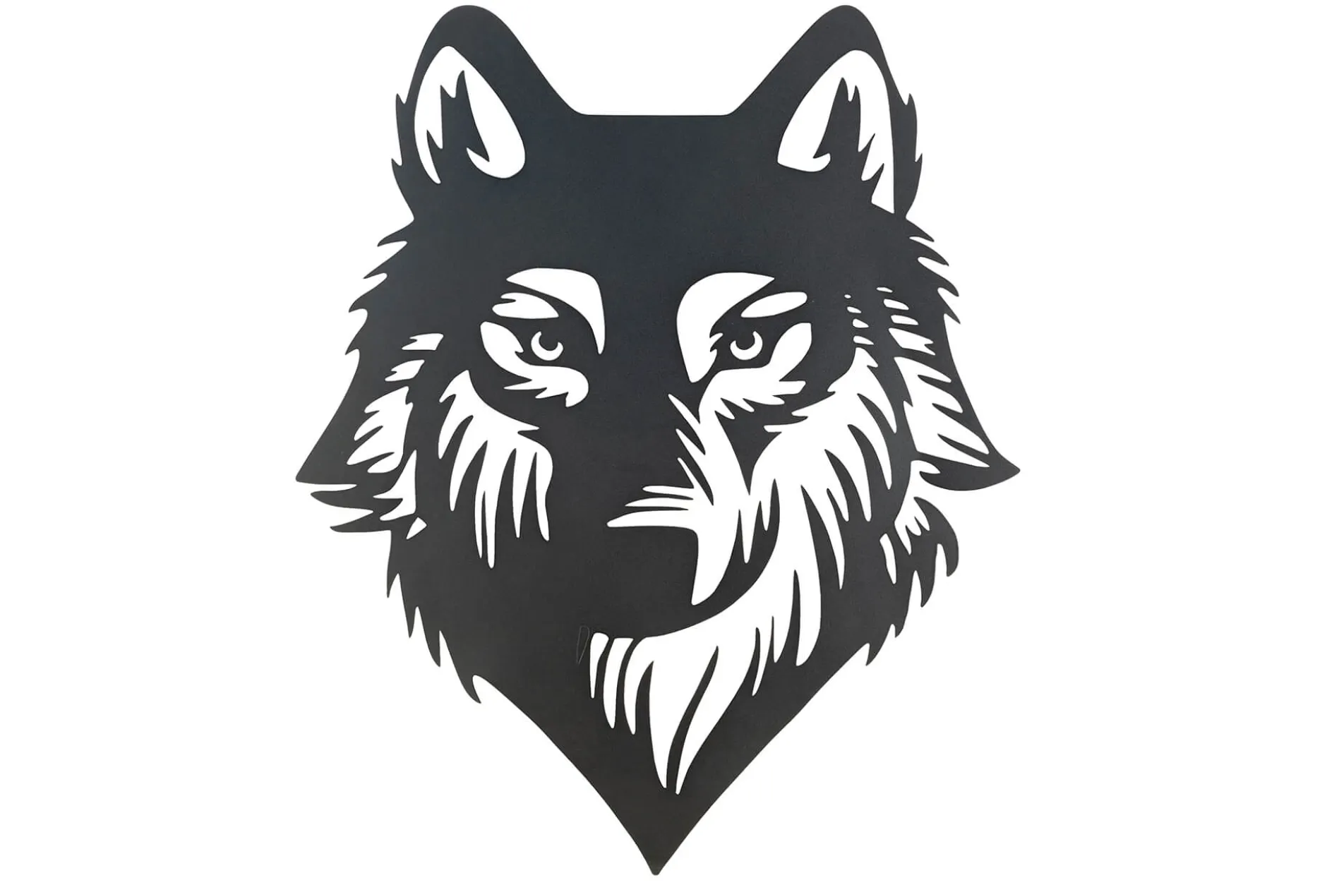 Wanddeko Metall 'Geschichte des Wolfs' 68x82x2cm