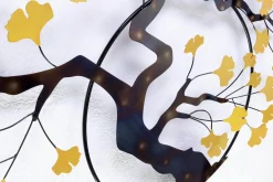 Wanddeko Metall 'Ginkgotraum' 107x63x4cm