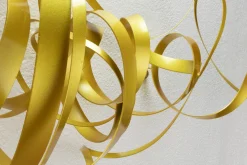 Wanddeko Metall 'Golden Braid' 107x50x20cm