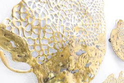 Wanddeko Metall 'Goldene Herbstmomente' 60x47x2cm