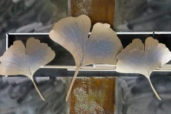 Wanddeko Metall 'Herbstboten' 108x33x4,5cm