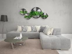 Wanddeko Metall 'Hochsommerwiese' 142x59x11cm
