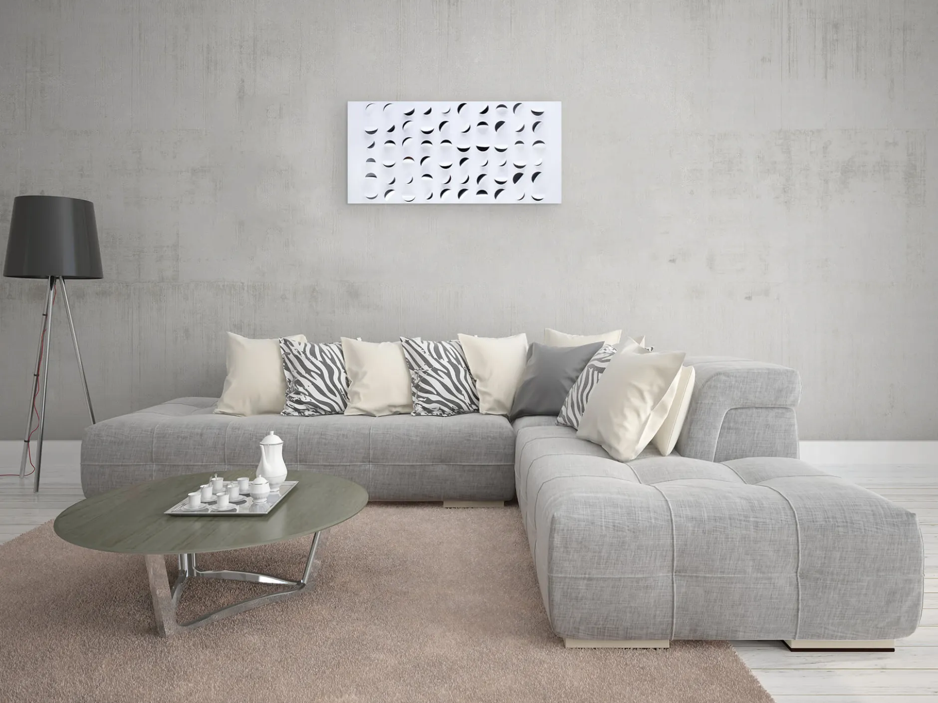 Wanddeko Metall 'Im Bann der Fantasie' 118x57x5cm