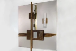 Wanddeko Metall 'Innere Ruhe' 83x83x6cm