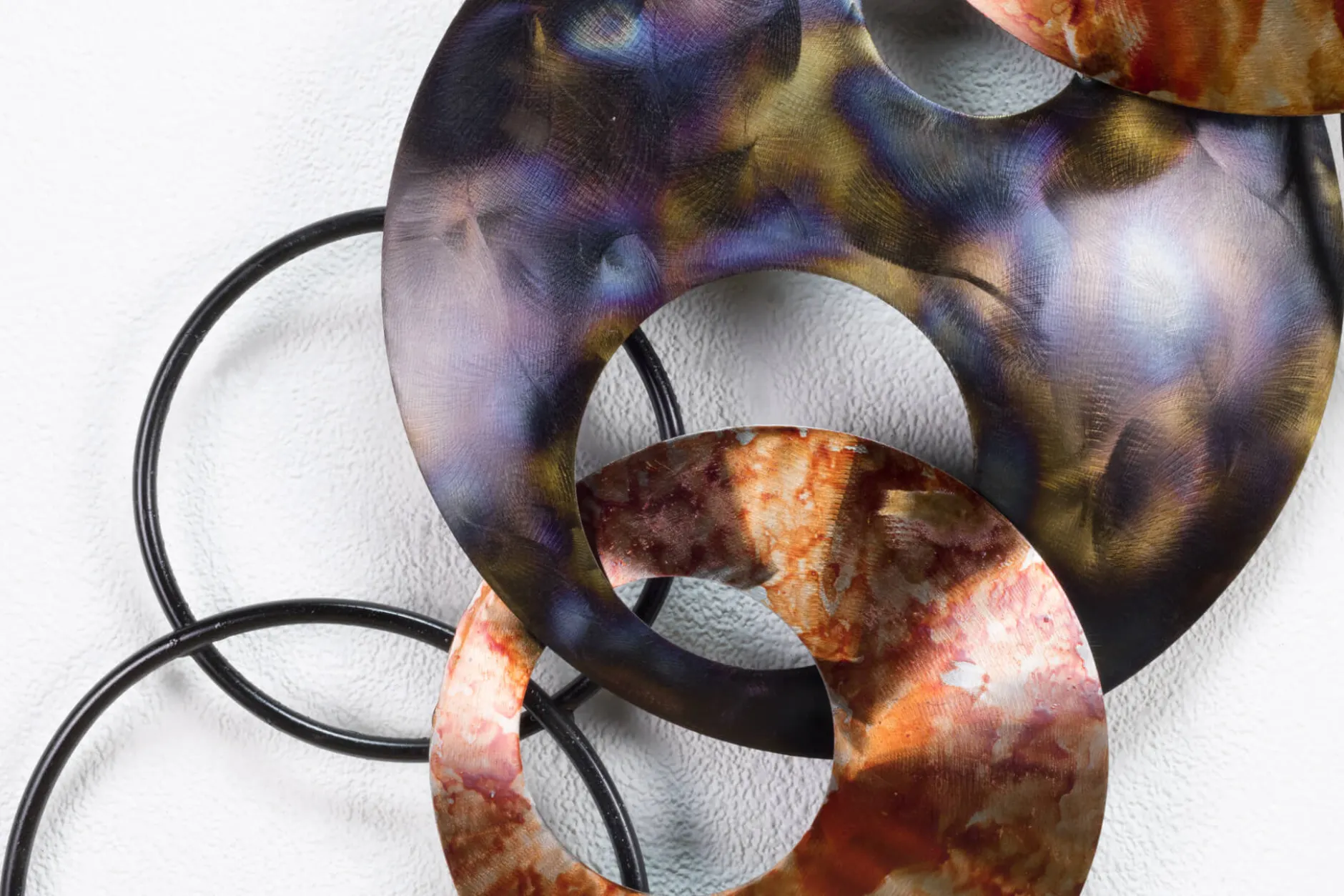 Wanddeko Metall 'Interconnected Chaos' 106x56x7,5cm