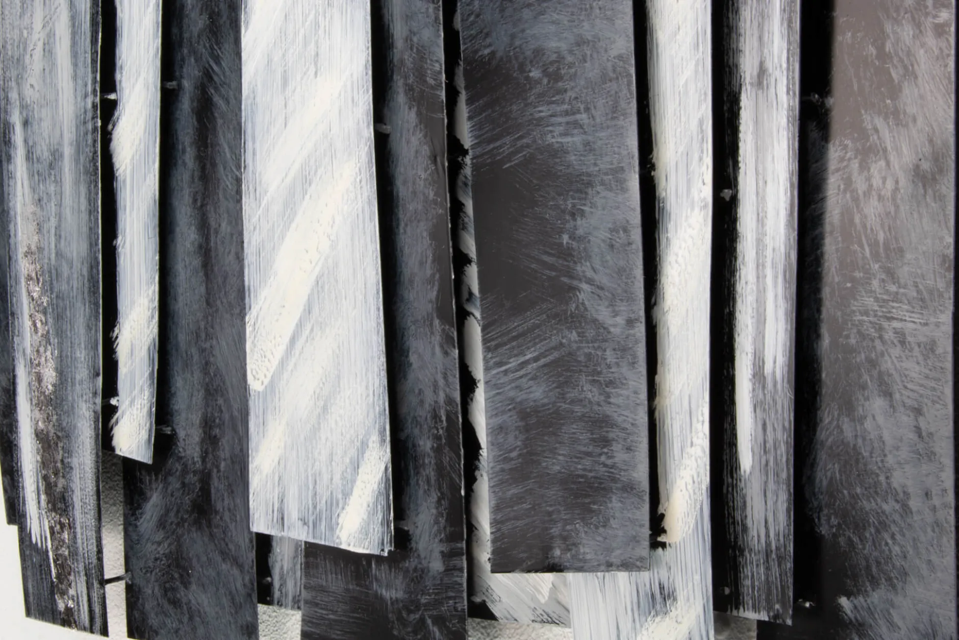 Wanddeko Metall 'Kühle Eleganz' 80x60x5cm