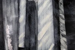 Wanddeko Metall 'Kühle Eleganz' 80x60x5cm