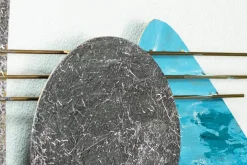 Wanddeko Metall 'Land und Meer' 80x60x2,5cm