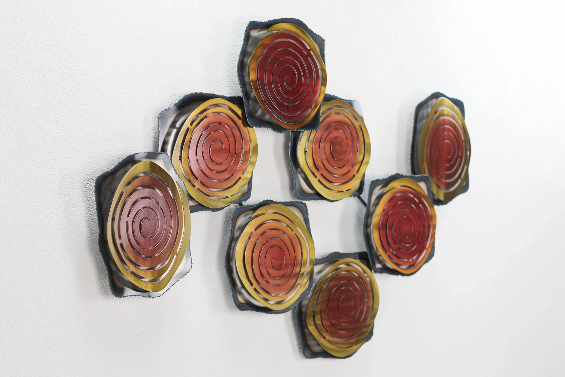 Wanddeko Metall 'Lily Pads' 124x69x8cm