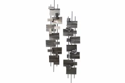 Wanddeko Metall 'Living Geometry' 26x107x5cm