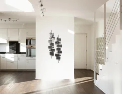 Wanddeko Metall 'Living Geometry' 26x107x5cm