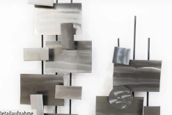 Wanddeko Metall 'Living Geometry' 26x107x5cm