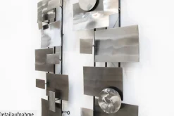Wanddeko Metall 'Living Geometry' 26x107x5cm
