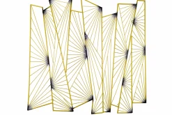 Wanddeko Metall 'Magisches Kabinett' 100x100x3cm