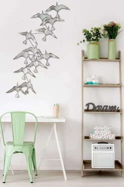 Wanddeko Metall 'Marche pour la Vie' 106x48x12cm