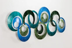 Wanddeko Metall 'Memory of Water' 105x41x4cm