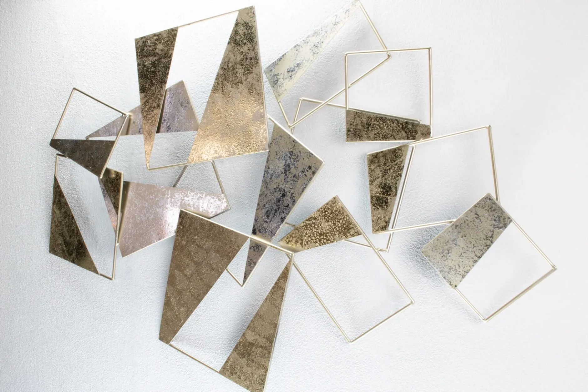Wanddeko Metall 'Mit Ecken und Kanten' 100x70x4cm
