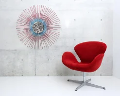 Wanddeko Metall 'Mondschein' 80x80x6cm
