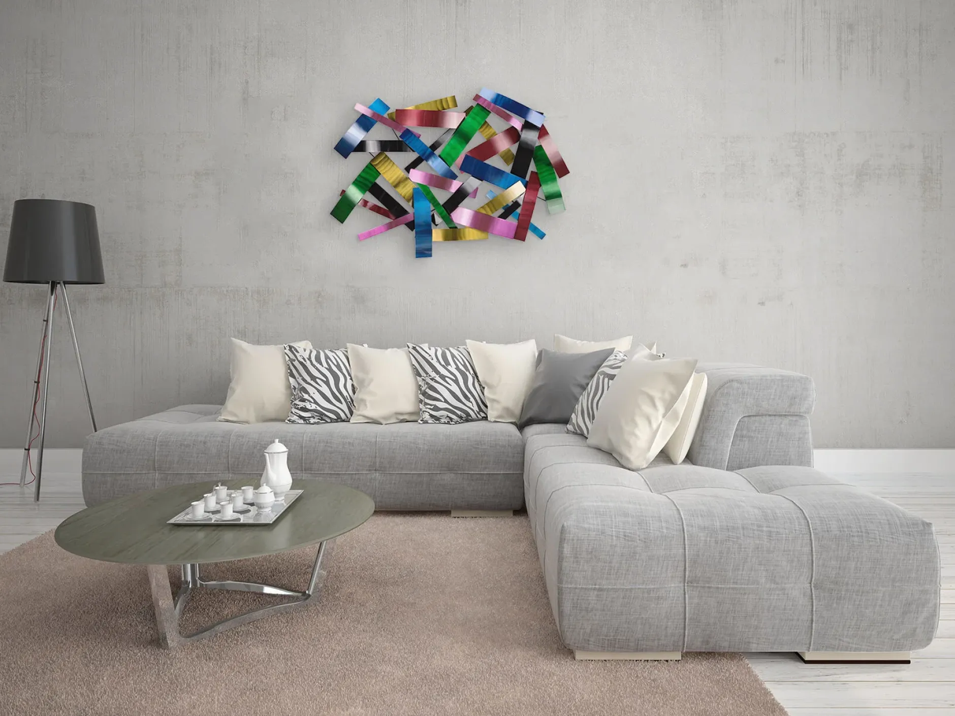 Wanddeko Metall 'Nacht der Nächte' 106x70x9cm