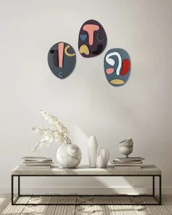 Wanddeko Metall 'Picassos Schüler' 131x60x2,5cm