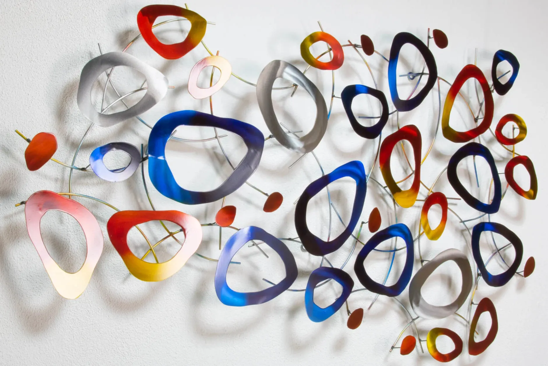 Wanddeko Metall 'Planetenzauber' 127x70x5cm