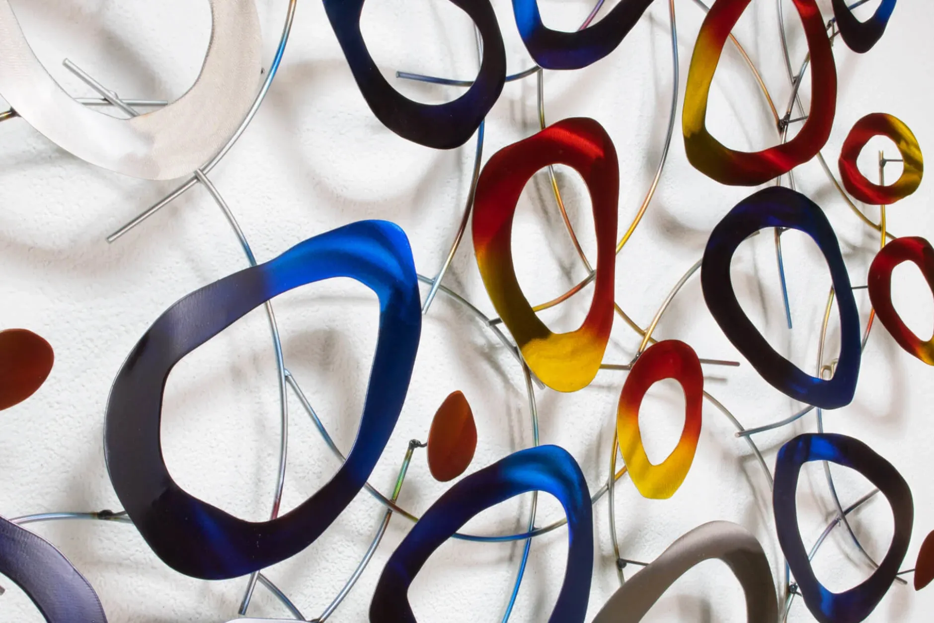 Wanddeko Metall 'Planetenzauber' 127x70x5cm