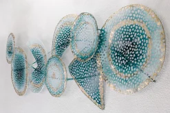 Wanddeko Metall 'Quantenfeld' 120x40x5cm
