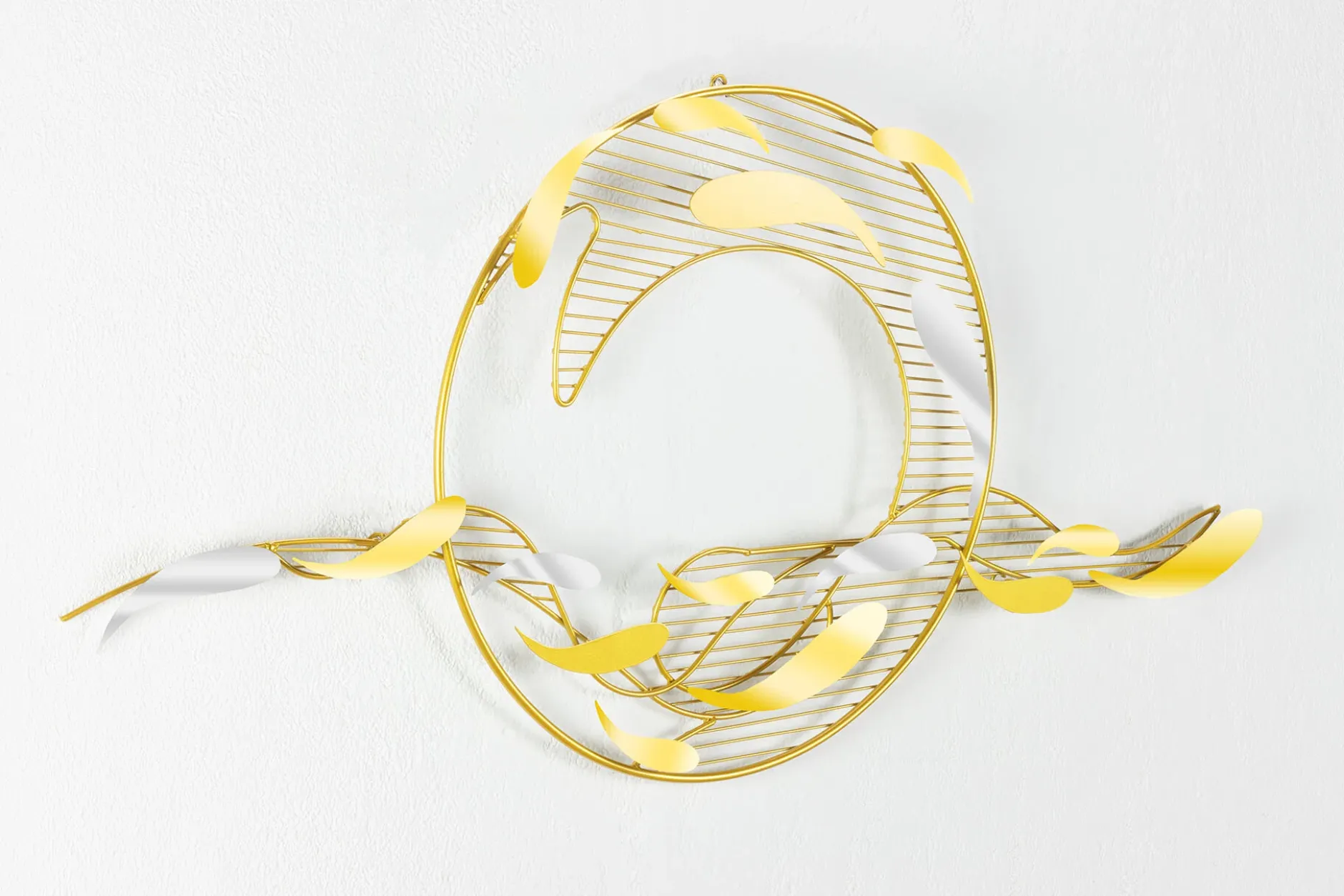 Wanddeko Metall 'Ritt auf der Welle' 121x53x6cm