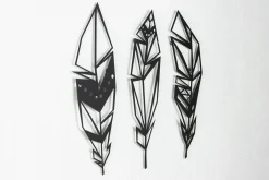 Wanddeko Metall 'Sanft wie eine Feder' 72x70x2,5cm