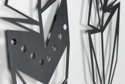 Wanddeko Metall 'Sanft wie eine Feder' 72x70x2,5cm