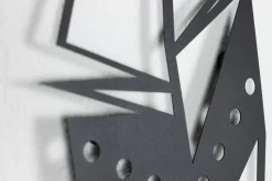 Wanddeko Metall 'Sanft wie eine Feder' 72x70x2,5cm
