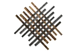 Wanddeko Metall 'Schimmerndes Licht' 100x100x3cm