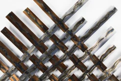Wanddeko Metall 'Schimmerndes Licht' 100x100x3cm