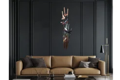 Wanddeko Metall 'Schmetterlingsidyll' 30x120x5cm